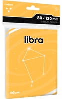 Koszulki na karty Rebel (80x120 mm) Libra Premium, 100 sztuk