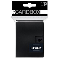 UP - PRO 15+ CARD BOX 3-PACK: BLACK