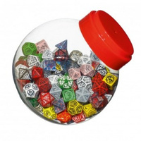 Q-workshop game dice. D12 dice of various designs and colors.