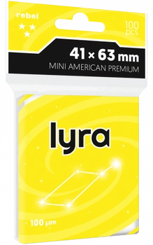 Koszulki na karty Rebel (41x63 mm) LyraPremium, 100 sztuk