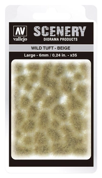 Vallejo: Scenery - Wild Tuft - Beige (6 mm)x35