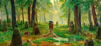 Gaming mat 90x40cm - Daleks - Kraken Wargames