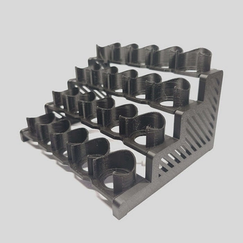 Modeling paint stand - 20 slots - 3D printing (Black)