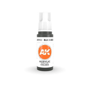 AK 3GEN Acrylics: Black Green 17ml