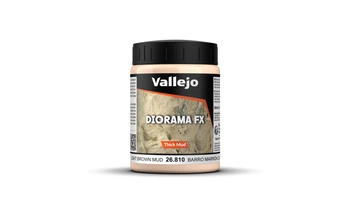 Vallejo: 26.810 - Diorama FX - Thick Mud - Light Brown Mud (200 ml)