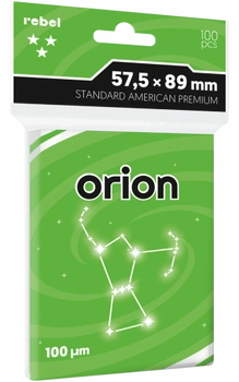 Koszulki na karty Rebel (57,5x89 mm) Orion Premium, 100 sztuk