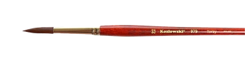 Pędzel Kozłowski Toray 2 stożkowy red