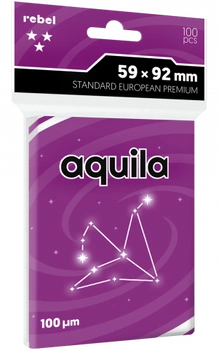 Koszulki na karty Rebel (59x92 mm) Aquila Premium, 100 sztuk