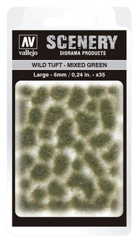 Vallejo: Scenery - Wild Tuft - Mixed Green (6)x35