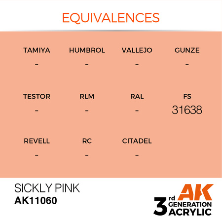 AK 3GEN Acrylics: Sickly Pink 17ml