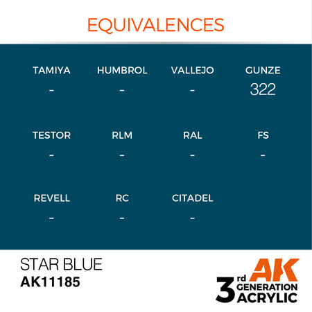 AK 3GEN Acrylics: Star Blue 17ml