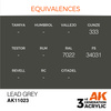 AK 3GEN Acrylics: Lead Grey 17ml