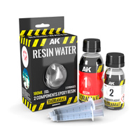 AK: RESIN WATER 2-COMPONENTS EPOXY RESIN - 180ml