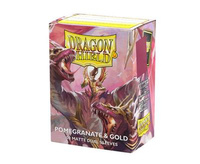 Dragon Shield Standard Matte Dual Sleeves Pomegranate & Gold (100 Sleeves)