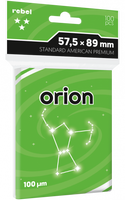 Koszulki na karty Rebel (57,5x89 mm) Orion Premium, 100 sztuk