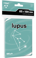 Koszulki na karty Rebel (65x100 mm) Lupus Premium, 100 sztuk