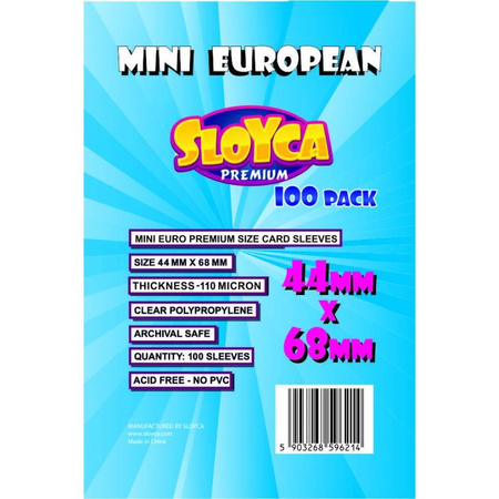 Koszulki Sloyca - Mini European Premium 44x68mm (100szt)