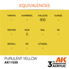 AK 3GEN Acrylics: Purulent Yellow 17ml