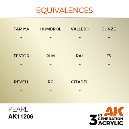 AK 3GEN Acrylics: Pearl 17ml