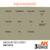 AK 3GEN Acrylics: Medium Sea Grey 17ml