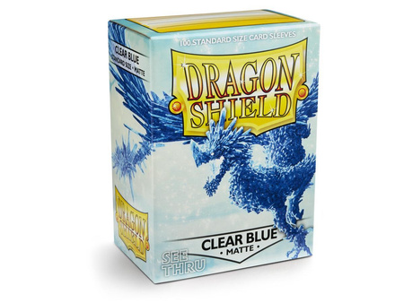 Dragon Shield Matte Clear Blue 100 szt