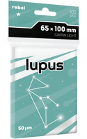 Koszulki na karty Rebel (65x100 mm) Lupus Light, 100 sztuk