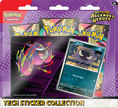Pokémon TCG: Mega Evolution - Ascended Heroes - Tech Sticker Collection - Gastly/Mega Gengar