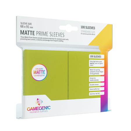 Matte Prime CCG Sleeves - Lime (100 szt)