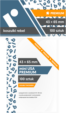 REBEL Mini USA Premium (43x65 mm) 100 szt.