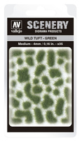 Vallejo: Scenery - Wild Tuft - Green (4 mm)x35