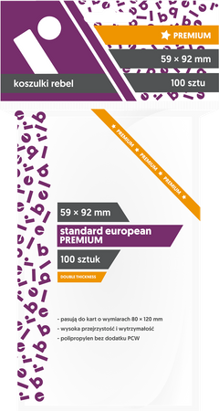 REBEL Standard European Premium (59x92 mm) 100 szt