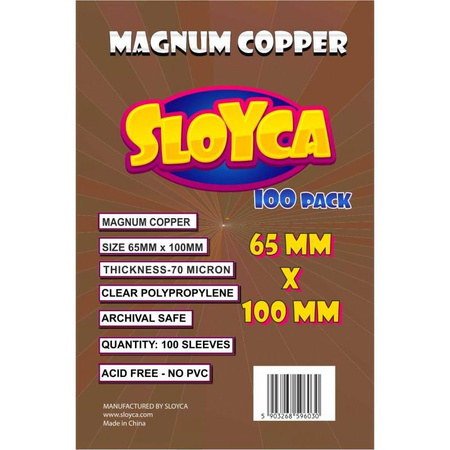 Koszulki Sloyca - Magnum Copper (65x100 mm) 100 szt
