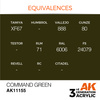 AK 3GEN Acrylics: Command Green 17ml