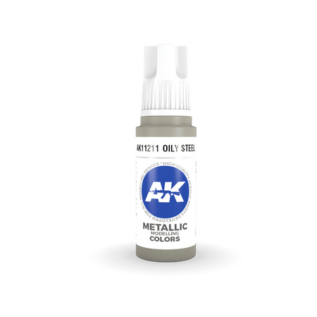 AK 3GEN Acrylics: Oily Steel 17ml