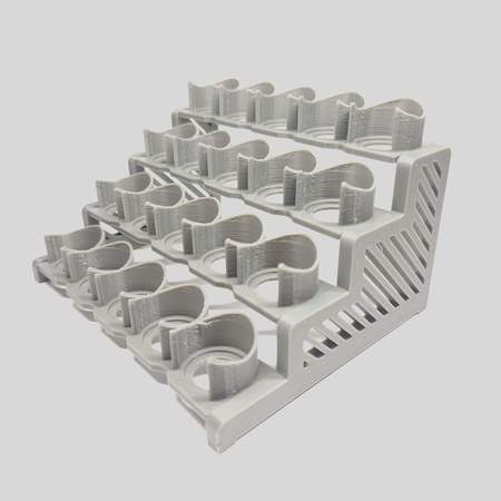 Modeling paint stand - 20 slots - 3D printing (Gray)