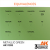 AK 3GEN Acrylics: Metallic Green 17ml