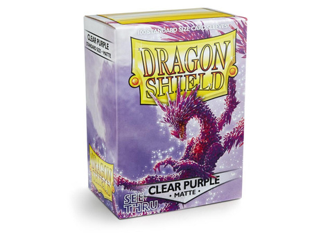 Dragon Shield Matte Clear Purple 100 szt