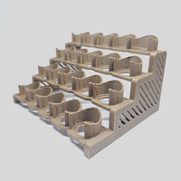 Stojak na farby modelarskie – 20 miejsc – druk 3D (Drewniany brąz)