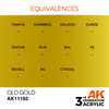 AK 3GEN Acrylics: Old Gold 17ml