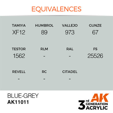 AK 3GEN Acrylics: Blue-Grey 17ml