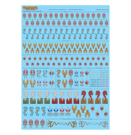 High Elves Realms Transfer Sheet - Warhammer The Old World