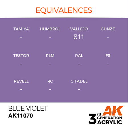 AK 3GEN Acrylics: Blue Violet 17ml