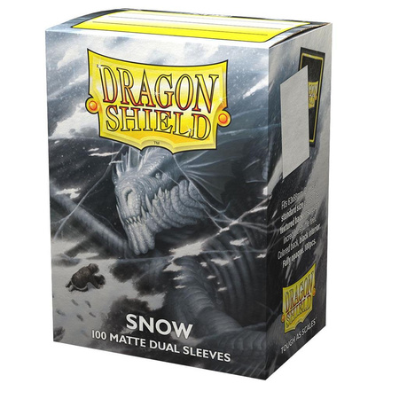 DRAGON SHIELD DUAL MATTE SLEEVES - SNOW 'NIRIN' (100 SLEEVES)