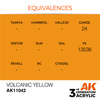 AK 3GEN Acrylics: Volcanic Yellow 17ml