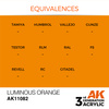 AK 3GEN Acrylics: Luminous Orange 17ml