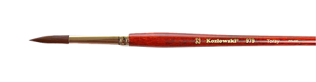Pędzel Kozłowski Toray 2/0 stożkowy red