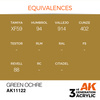 AK 3GEN Acrylics: Green Ocher 17ml