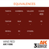 AK 3GEN Acrylics: Wine Red 17ml