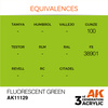 AK 3GEN Acrylics: Fluorescent Green 17ml