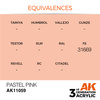 AK 3GEN Acrylics: Pastel Pink 17ml